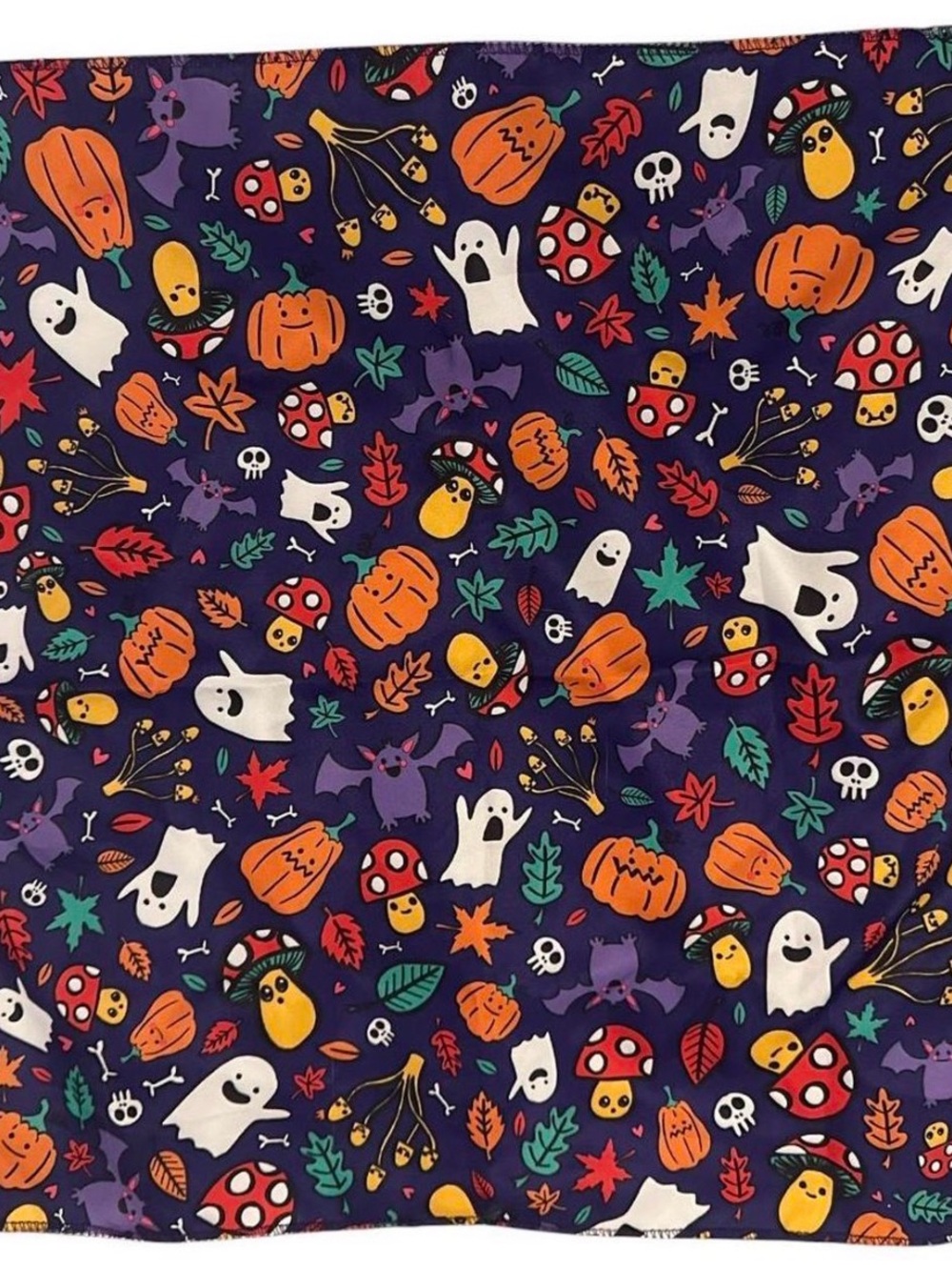 Lush Halloween Buds Lnot Wrap Ghost Mushroom Pumpkin Bat Skull scarf bandana